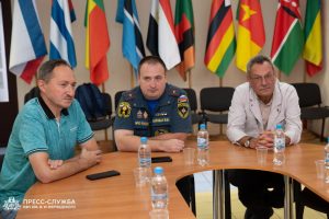 Vernadsky CFU international students learn about fire safety