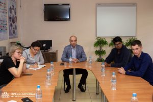 Vernadsky CFU international students learn about fire safety