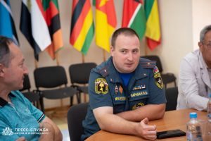 Vernadsky CFU international students learn about fire safety